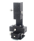 Heavy Duty Sliding Table For CNC Machines And Robotics 40mm By 90mm Travel X Y Z Three Axis 49N Load Fine Tuning Slider, black metal