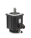 Rugged 1.5 Kw AC Servo Motor Package With Snappy Drive Controller And Ten Meter Wiring Harness For Heavy Duty Radiator Cooling Fan Jobs side view of black servo motor with connector