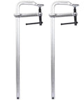 Heavy Duty 20 Inch F Clamp Rockin Drop Forged Steel Bar Clamps With 1400 Lbs Power for woodworking and welding projects.