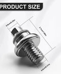 Tough As Nails Oem Style Car Battery Terminal Bolts 3/8 16 Thread with dimensions 2.7cm long and 0.9cm wide.
