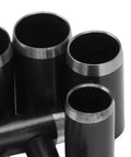 Close-up of steel dies from Leather Hole Punch Set With 15 Sizes From 1Mm To 15Mm Round Hollow Punch Die Cutter Kit for leather crafting