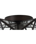 Top angle of Slick 12 Inch Nickel Moravian Star LED Flush Mount Ceiling Light With Clear Glass Shade Geometric Iron Lantern