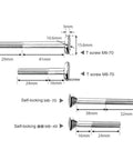 Solid Double Feather Board Extension Kit 6.3 Inch For Miter Gauge Slots Router Tables And Table Saws Locks Stock Down Tight To Defeat Kickback And Deliver Flawless Milling Runs All Day, featuring various screws dimensions.