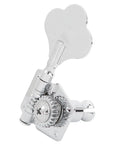 Silver Steel Bass Tuner Knobs For Electric Bass Vintage Open Design Bronze Gear Core Chrome Plated Fine Tuning Tool