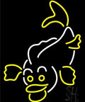 Bordered Fish LED Neon Sign 19 Inch Tall 15 Inch Wide With Black Acrylic Backing And Dimmer For Indoor Use Perfect For Club Home Decor Events Workshops Storefronts