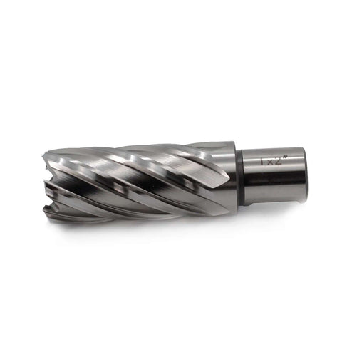 1x2 inch annular cutter with Weldon shank for magnetic drill press