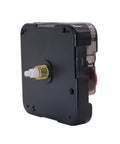Angled view of 12888 Quartz Clock Movement Replacement Kit With No Fuss Easy Install And Swing Mute, black and gold 56x56.7x16mm tool.