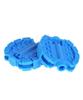 Blue kids bicycle pedals 1 pair non slip replacement for kids bikes and trikes easy install durable grippy safe grip in five color options.