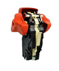 Heavy Duty Forklift Tiller Rod 3095404000 for Pallet Jack Lift Truck Steering Components replacement, detailed view with red grips.