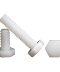 Top Shelf M6x70 Nylon Hex Head Screws Assortment Kit with Nuts and Washers, Chemical Resistant PA66 Plastic Fasteners, Non Conductive Hardware for PCB Circuit Boards and Automotive Repair Jobs - assorted nylon hex screws and nut