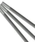 Close-up of three round chainsaw file kit for sharpening chains, includes 4mm, 4.8mm, and 5.5mm high carbon steel files
