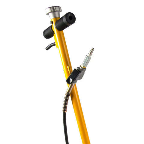 Heavy Duty Air Driven Axle Jack With Self Returning Springs For Rapid Capacity Lifts And Built In Bypass System To Move Tons Of Metal Without Breaking A Sweat In Any Shop