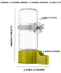 Hang Up This Gravity Fed Bird Water Feeder To Keep Your Feathered Pals Quenched On Autopilot With A Spill Proof Cage Mount Dispenser For Fresh Water Blue, showing dimensions of 2.16x5.3 inches.