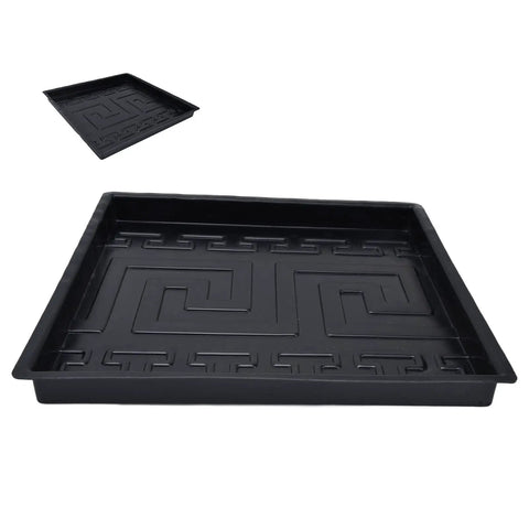 Concrete Mold Square 32.7x32.7 Cm ABS Plastic Reusable Form For Stepping Stone Pavers Garden Path Patio Walkway Courtyard Textured Pattern Multi Use DIY Homeowners black plastic texture