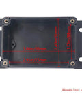 IP65 Waterproof Junction Box Outdoor Enclosure, Clear Cover Project Box Made From ABS PC Plastic, Rugged Weatherproof Electrical Project Case With Fixed Ear Mount, Outdoor Ready 3.94 x 2.68 x 1.97 Inches, 100 x 68 x 50 mm, open interior with mounting holes