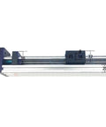 200mm Travel XY Z Linear Stage With Ball Screw And NEMA 17 Stepper Motor For Precision Motion Control Systems DIY CNC Robotics And Automation Projects Smooth Glide And High Accuracy Pro Grade, side view with dimensions