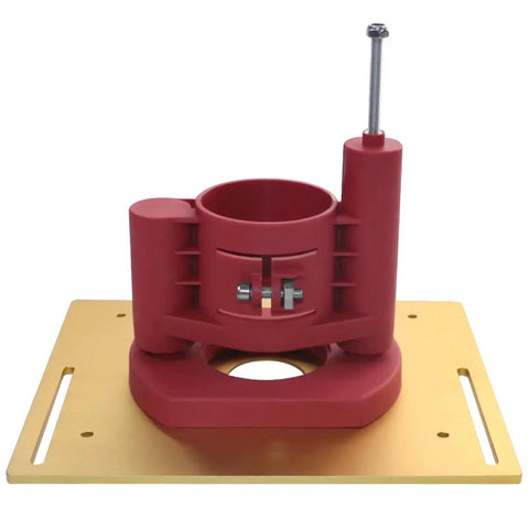 Pro Router Lift Table System Featuring A Heavy Duty Smooth Insert designed for zero sweat quick setup and precision height alignment.
