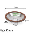 Diamond Grinding Wheel Resin Bond Circle Sharpener, 150mm, for Carbide and Tungsten Steel Milling Cutters, front view