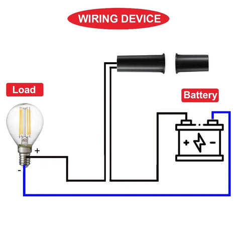 Diagram of 6 Pack Recessed Wired Security Window Gate Contact Sensor Alarm Magnetic Reed Switch for home and office security.
