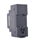 Compact Din Rail Mount Power Supply 24Vdc 1.5A 36W Ac To Dc Converter with black housing for tight spaces.