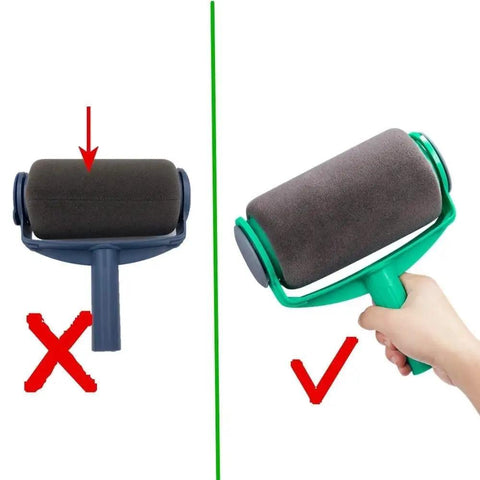 Comparison of Effortless Pour And Paint Roller Delivers Zero Drama Wiping Up With Direct Dispensing Design for easy use.