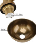E26 base and brass metal bowl shade of Two Light Semi Flush Mount Ceiling Fixture With Industrial Metal Shade Vintage Inspired Modern Style Lighting For Living Room Hallway Loft Kitchen And Bathroom Close To Ceiling Mount Easy Install