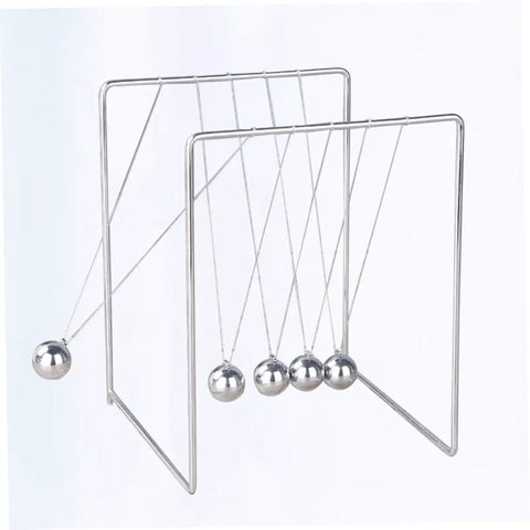Must Have Pendulum Frame Physics Desk Toy For Learning And Decor, Cradle Style Science Education Gadget, Metal Desktop Ornament