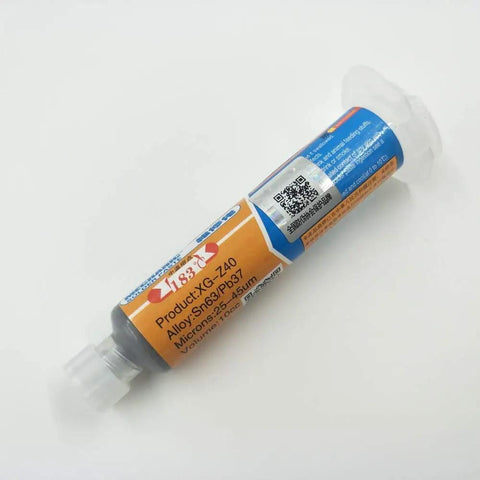 Pro Grade Solder Paste Flux Sn63 Pb37 25 to 45 Micron 10cc Syringes Pack For PCB SMD Repair And Mobile Phone Reballing XG Z40