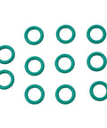 Top Notch 31 Pack TIG Torch Consumables Kit For WP17 WP18 WP26 Stubby Gas Lens With Ceramic Cup Collet And Nozzles That Get The Job Done Right - 10 green O-rings.