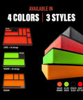 Premium EVA Foam Tool Tray With Built-In Bit And Socket Organizer in various colors and styles for tool storage.