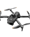 FPV Drone With 1080P HD Camera And Obstacle Avoidance, Brushless Motors, Foldable Design, Black Quadcopter