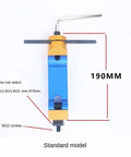 Universal Adjustable Workpiece Stop Positioner For Cnc Mill And Lathe showing a 190mm steel locator with color-coded components.