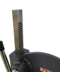 Heavy Duty 2 Ton Manual Arbor Press With 4 Position Base And 7 Inch Reach For Bearing Installation gear pulling mechanism close-up.