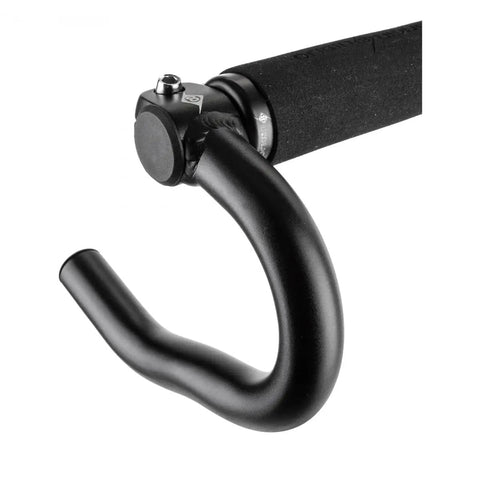 Drop End Handlebar Ends for Flat Bars, Rugged 6061 Aluminum Construction With Bead Blast Finish, 22.2mm Compatible, Lightweight 250g Pair