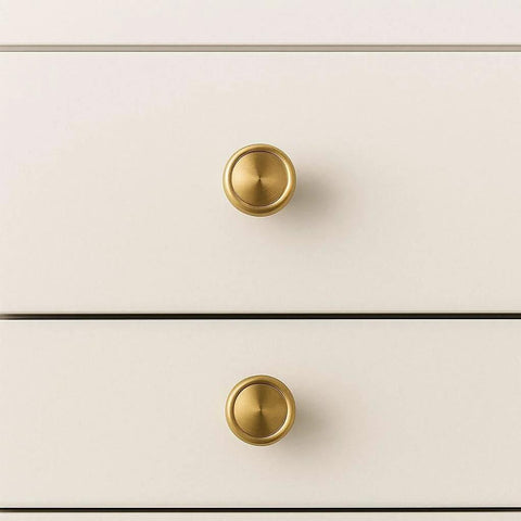 Champagne Bronze Cabinet Knobs Set Of 10 For Kitchen And Furniture, One And A Quarter Inch Single Hole Zinc Alloy Knobs