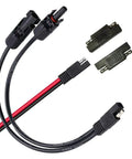 10 AWG Solar Panel Connector Extension Cable Compatible With MC4 To SAE Adapter PV Wire For RV Caravan Battery Charger Kit