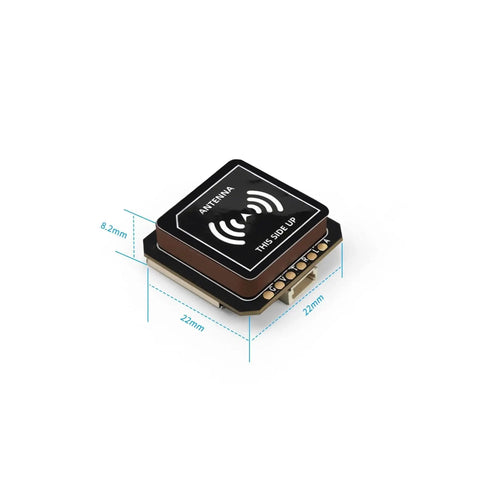 M10 GPS Module Drone Parts Set for Nano DQ MOZ7 FPV Drones With BDS Galileo QZSS Support shown with 22mm dimensions