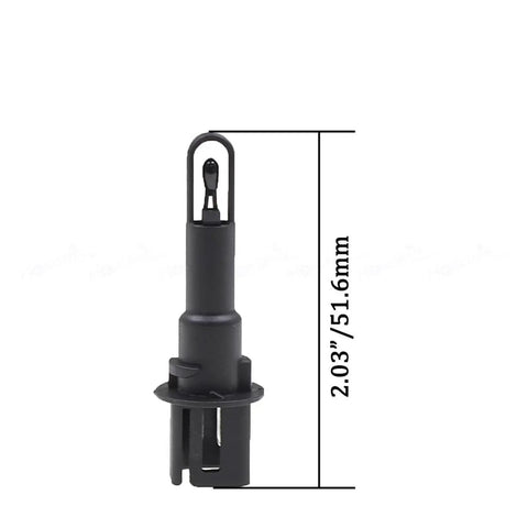 Heavy Duty Coolant Temperature Sensor Rolls Smooth For Chevy Volt Buick Regal And Cadillac Srx, 2.03" long, black plastic housing.