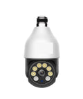 5MP PtZ Security Camera With E27 Bulb Socket Dual Band Wifi For Snagging Action And Color Night Vision Out To 65 Feet top view with light sensors