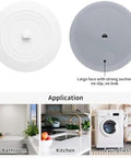 TKOWTB Bathtub Drain Stopper Silicone Drain Plug with Strong Suction Seal, two sizes shown, universal for bathroom, kitchen, and laundries.