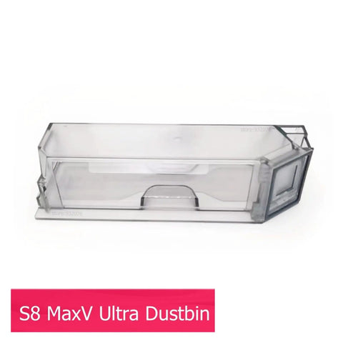 Compatible With Roborock S8 MaxV Ultra Dustbin Replacement, clear dust box for capturing debris, designed for easy cleaning.
