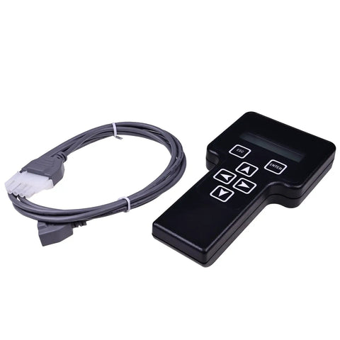 Pro Grade JLG Diagnostic Analyzer Scanner For Boom And Scissor Lifts Part 1600244 2901443, black handheld device with cord.
