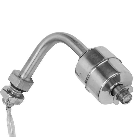 Stainless Steel Liquid Level Sensor 75mm For Pools And Tanks, Heavy Duty Water Level Probe With 0-220V Range, Close-up View