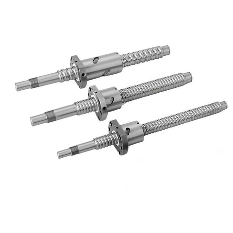 Premium 1pc C5 Precision Ballscrew Kit SFU1605 Or SFU2005 With Ball Nut For CNC Machines High Load Capacity Steel Case Hardened, three components