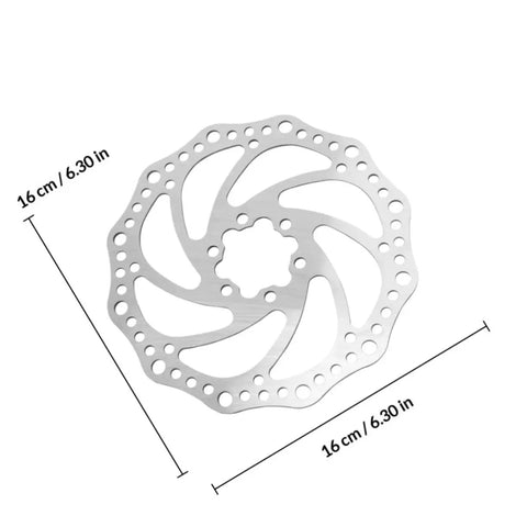 Heavy Duty Disc Brake Rotor Kit For Mountain Bike With Front Rear Pads Set 160mm Mechanical Caliper Forged Aluminum Build killer stopping power silver rotor 16cm