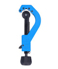 Heavy Duty PVC Tube Cutter With Easy Grip Handle for effortless cuts on PVC and copper pipes, iron and steel build shown vertically
