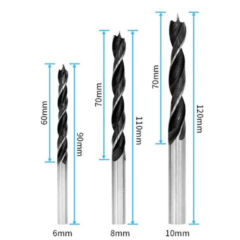 Pocket Hole Jig Kit With 15 Degree Slant Locator, Solid Aluminum Alloy Build, drill set with 6/8/10mm bits and length markers