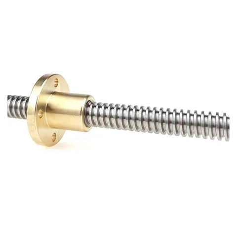 T20 Trapezoidal Lead Screw 20mm Diameter Pitch 4mm Lead 8mm 950mm Length Comes With Brass Nut For Cnc Machines And 3d Printers