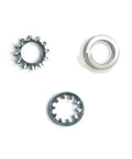 External And Internal Split Lock Washers Kit 720-Piece Assortment featuring external and internal tooth lock washers on white background