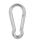 316 Stainless Steel Snap Hook Carabiner With Spring Loaded Gate Marine Grade Link Connector for Saltwater and Freshwater Use